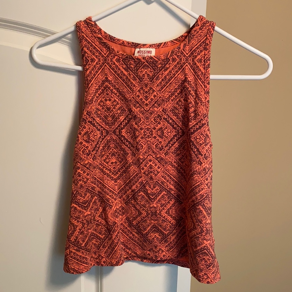 Coral crop top